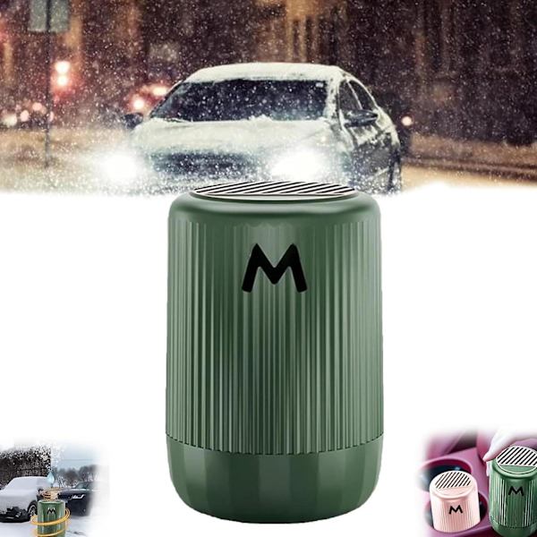 Mikrovågsmikrovågsinstrument för molekylär avisning, bärbar fordonsmonterad mikrovågsugn Kraftfull avisningsmedel, solid aromaterapi avisningskopp Green
