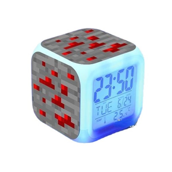 Minecraft Alarm Clock Led Night Light F6