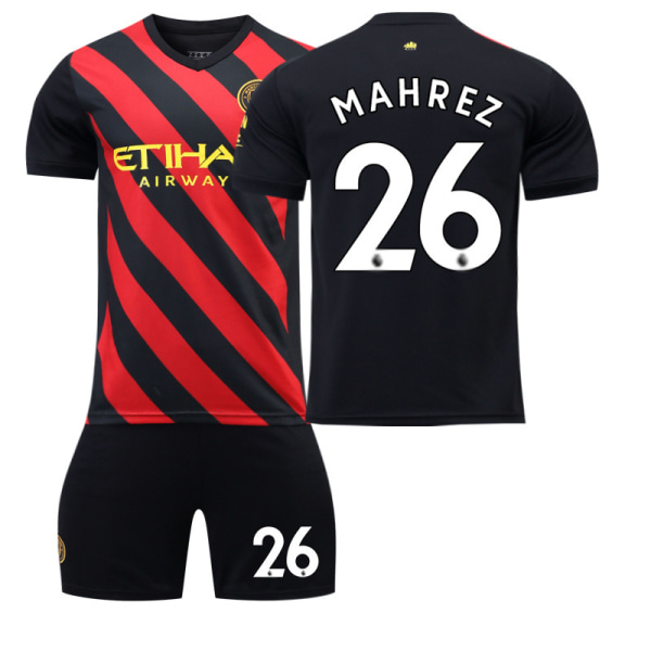 Manchester City tröja 22 23 Fotbollströja NO.26 Mahrez 18(100-110cm)