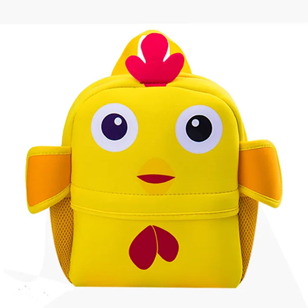 Söta Djur Förskoleväskor 3D Cartoon Apa Ryggsäckar Neopren Kindergarten Skolväska Flickor Pojkar Väska Mochila Escolar Chick