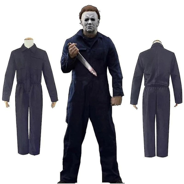 Halloween Moonlight Panic Michael Myers Halloween Costume Cosplay Kostym 3XL