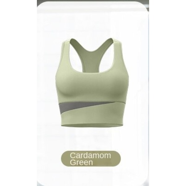 Höft Naken Lyftning Yoga Tight Kontrast Bra F6 Cardamom Green Bra XL