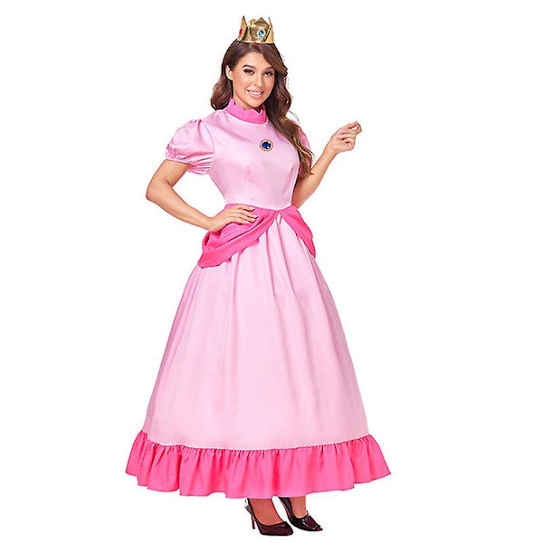 Prinsessdräkt för kvinnor, balklänning för flickprinsessan, Halloweenkostym för vuxen Q2 M