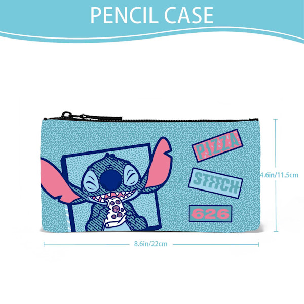 Stitch Pojkar och Flickor Ryggsäck Stitch - Blå Backpack+pencil case