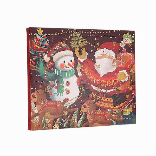 God Jul 24 Days Xmas Surprise Countdown Adventskalender 2023 Gör-det-själv-hänge + 2 armband Blind Box Set Barnpresent