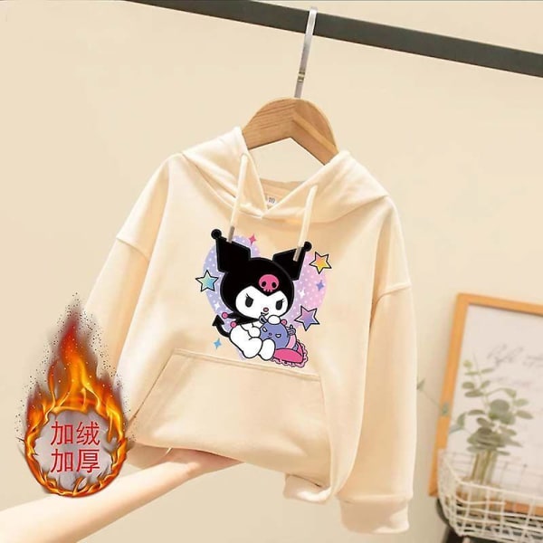 Sanrioed Plysch Anime Cinnamoroll Melodi Tecknad Barntröja Kawaii Baby Boy Girl Sweatshirt Pullover Rock Barn Kläder Present 110 BN-5ZXCAS