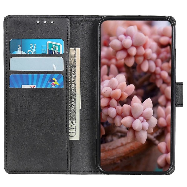För Samsung Galaxy Xcover 6 Pro Pu Läderställ Phone case Fulltäckande plånbok Cover Black