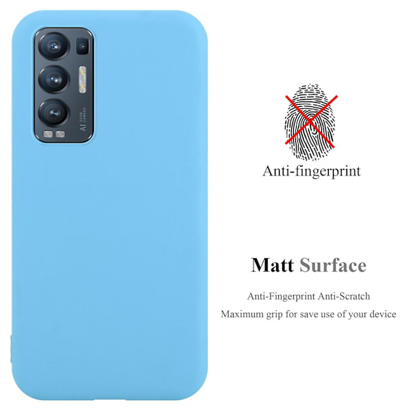 Oppo FIND X3 NEO Hülle Handy Cover TPU- case - matta färger CANDY BLUE FIND X3 NEO