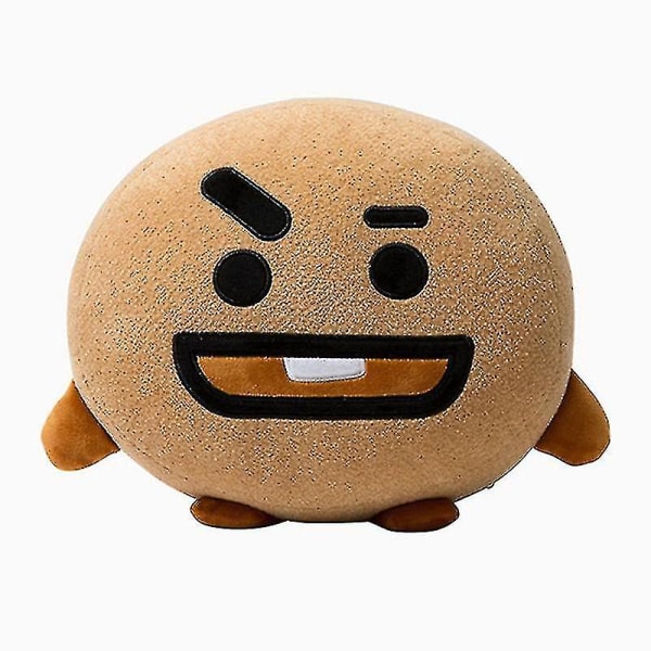 Mjuk plysch Kudde Kudde Söta leksaker Kpop Bts Bt21 Tata Shooky Rj Suga Cookie Barn Barn Present A KOYA