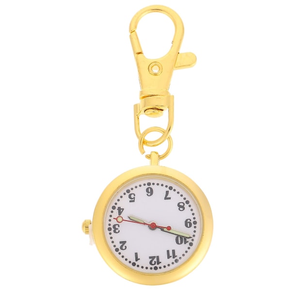 Legering watch Praktisk watch Kreativ hängande watch med nyckelring Golden 6.8X2.8CM