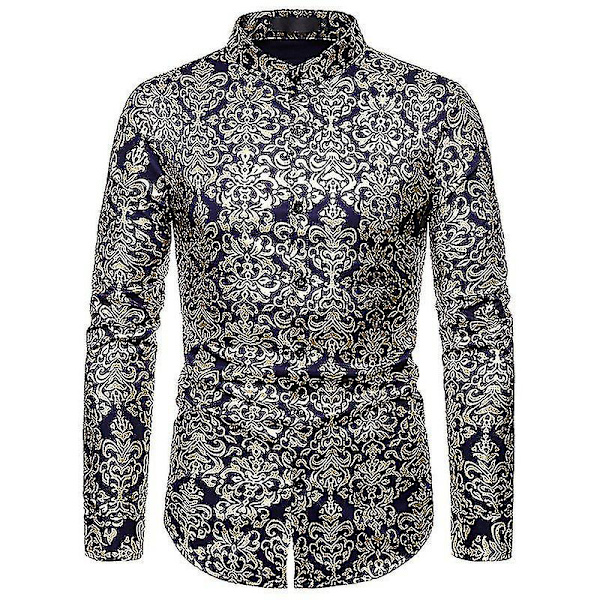 Långärmad partitröja för män White 2XL