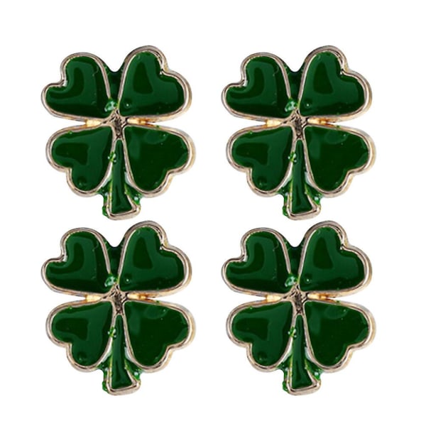 4st Vintage St. Patrick's Day Broschnål Fyrklöver Legering Brosch Kreativ Broschnål