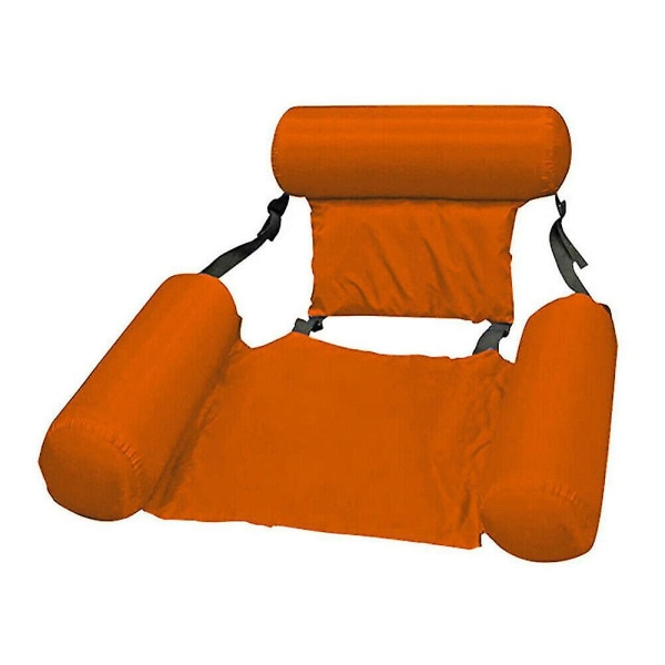 Evago Blå Flytande Stol Pool Säte Uppblåsbar Lazy Vatten Säng Lounge Stol Leksak Orange