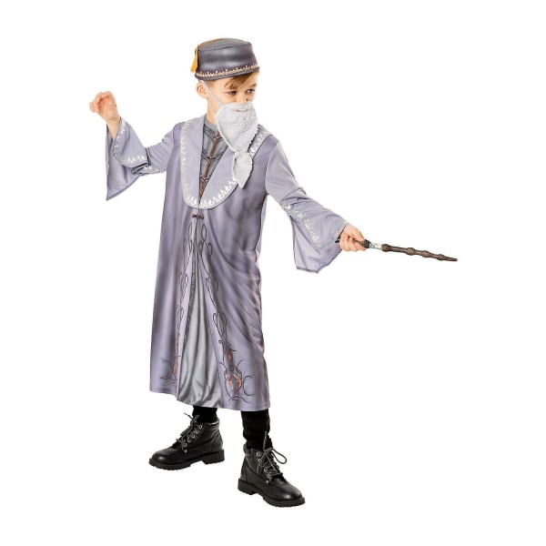 Harry Potter Boys Dumbledore kostym Grey 7-8 Years