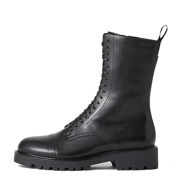 Dam Vagabond Kenova Läder Lace-up Low Platform Mid-Calf Boots black UK 7
