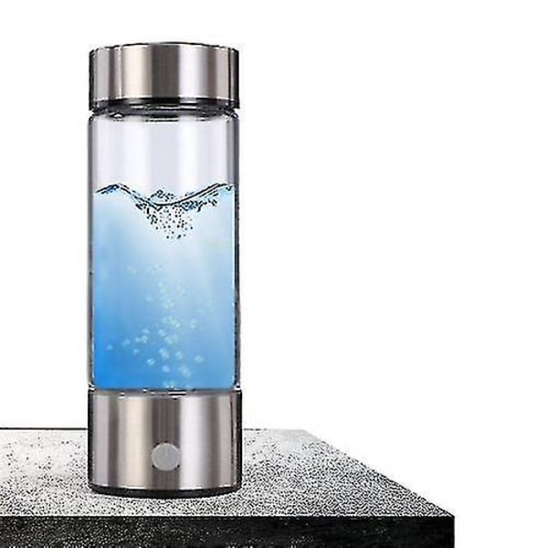 Tsir Rich Hydrogen Vattenflaska Elektrolytisk vattenkopp Lonizer Generator Silver