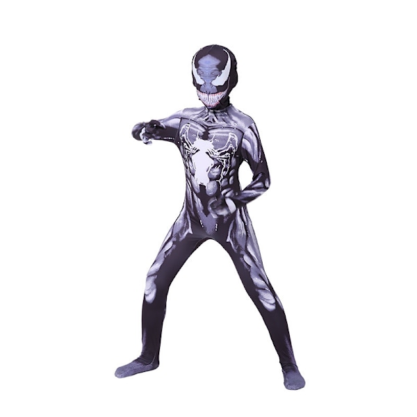 Spider-Man Leotard Jumpsuit Miles Kläder Hjälte Expedition Vuxen Barn Halloween Kostym cos Black Panther 2] 110 children (100-110cm)