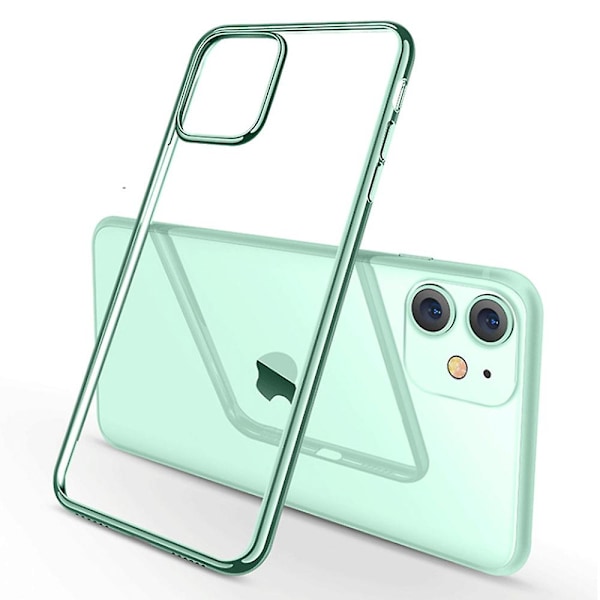 Essential kompatibel med Iphone 11- case, Slim Clear Soft Tpu, Flexibelt cover kompatibelt med Iphone 11 6,1-tums-grön null none