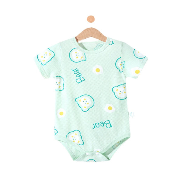 Baby Fart Wrap Sommar Unisex Bodysuit Frukost Bear 90 yards