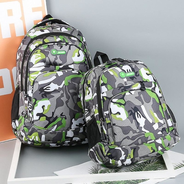 2 storlekar kamouflage vattentät skolväska för flickor pojkar ortopediska barn ryggsäck barn bokväska mochila escolar skolväska Orange large none
