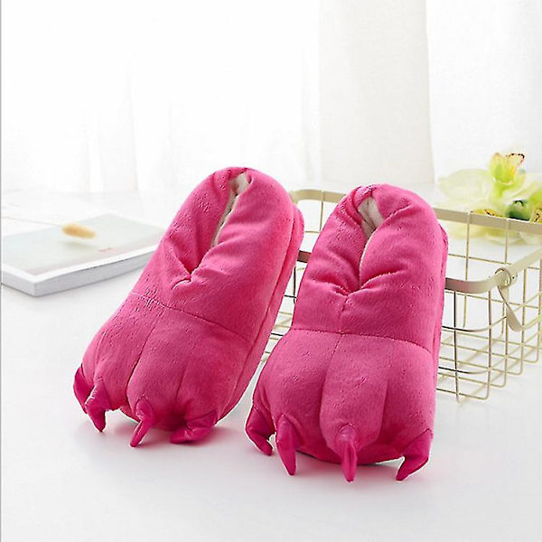 Paw Tofflor Fuzzy Stuffed Animal Claw Skor Roliga Cosplay-kostymer för tonåringar Vuxna 27-44 Rose S