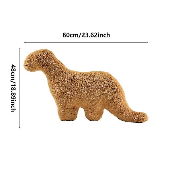 Dino Nugget Kudde Dinosaur Chicken Plysch Mjuka Nuggets För Födelsedagspresenter L Brontosaurus