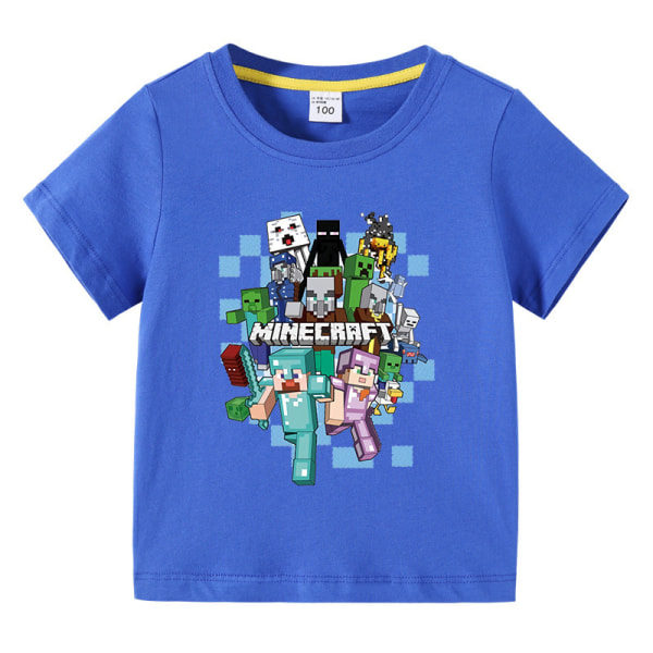 My World T-shirt Sommarkläder för barn F12 Colorful Blue 140cm