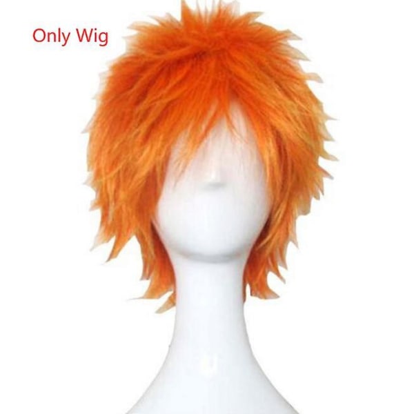 Anime Bleach Cosplay Kostymer Ichigo Kurosaki Hollow Mask Män Ichigo Peruk Svart Kappa Med Halm Sandaler Strumpor Toppar Och Byxor Set 4 XLBleach