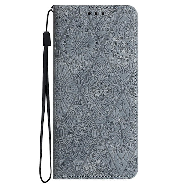Etniskt präglat case för iPhone 15 Pro Grey