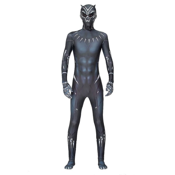 Barn Vuxen Black Panther Cosplay Kostym Superhjälte Fancy Dress Panther: Wakanda Forever 140 A