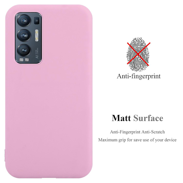 Oppo FIND X3 NEO Hülle Handy Cover TPU- case - matta färger CANDY PINK FIND X3 NEO