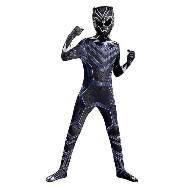 Black Panther Marvel Superhero Cosplay Kostym Bodysuit Jumpsuit För Barn Aldult Halloween Carnival Party Cosplay Kostymer 110 Style 1