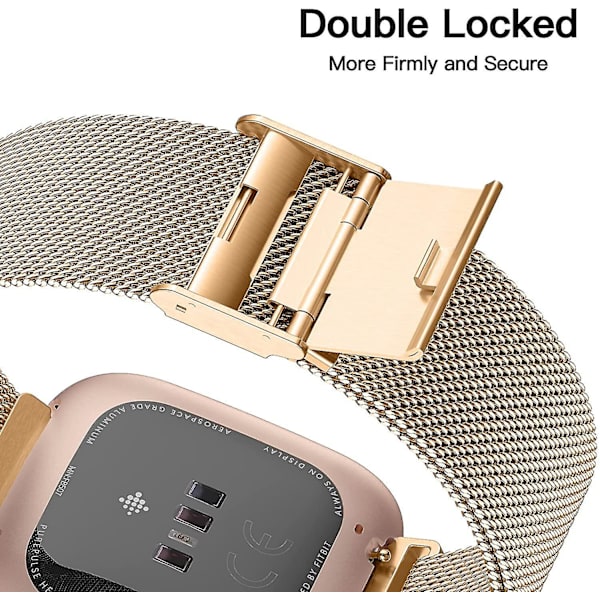 Fitbit Versa 2 Damband Justerbar Rostfritt stål