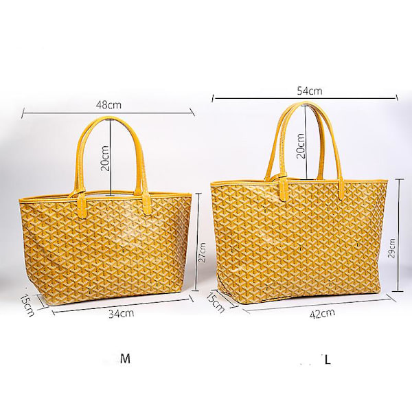 Väska Stor kapacitet Tygväska Moderväska Handväska Presenter Black and Yellow M