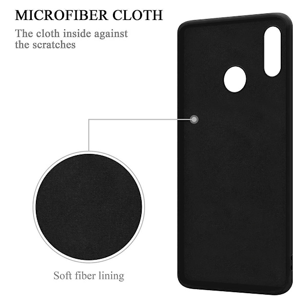 Huawei P20 LITE 2018 / NOVA 3E Hülle Handy Cover TPU- case - flytande design med ring LIQUID BLACK P20 LITE 2018 / NOVA 3E