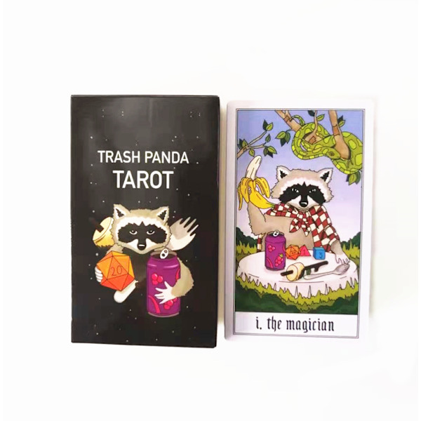 Liten tvättbjörnCartoon tarot Divination card