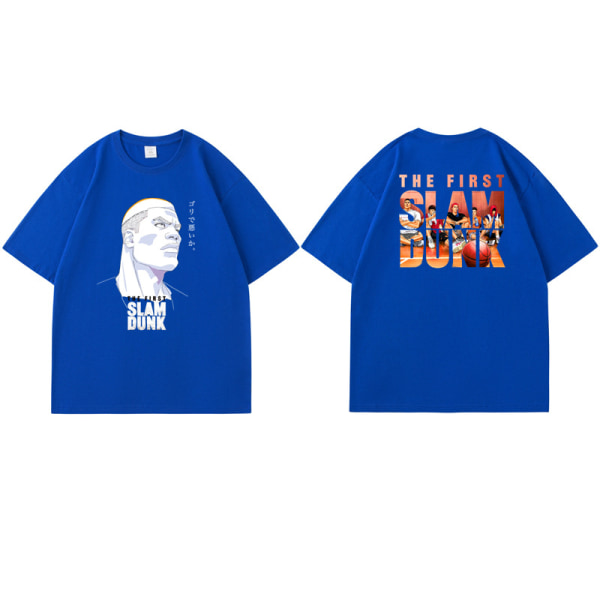 Tide Brand Dunking Master T-shirt för män F28 Blue-G3 5XL