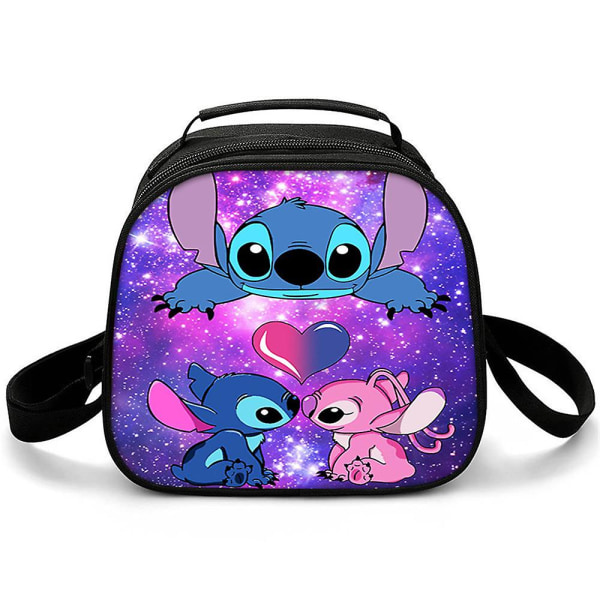 Stitch Printed Lunch Box Multifunktionell Lunchpåse för skolkontorsarbete Picknickpresenter B