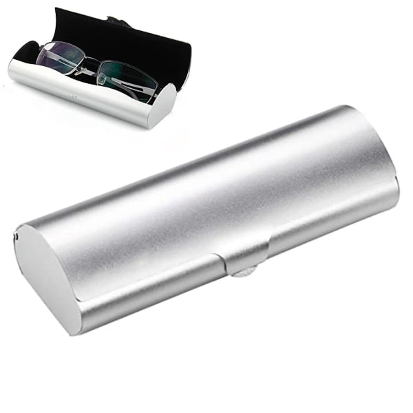 Lätt case i aluminium Metall Sprayfärg Glaze Glasögon Förvaringslåda (silver) -ys null none