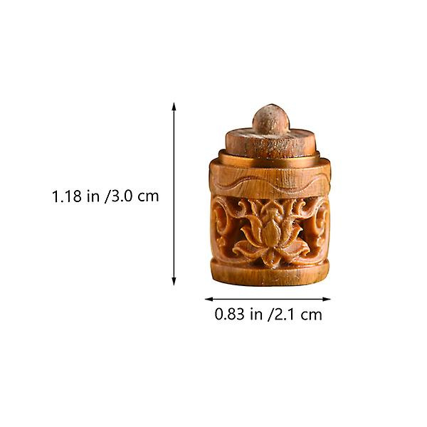 1 st trä parfym Diffuser hänge Aroma Diffuser Hängande dekor DIY hänge Brown 3X2.1cm