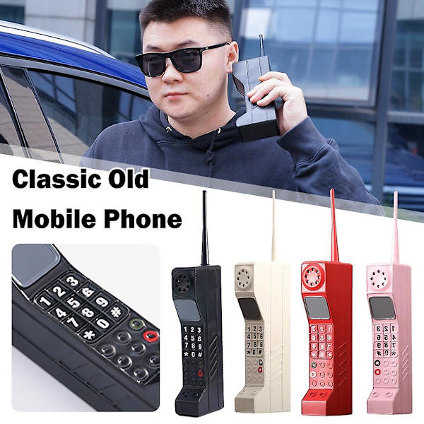 Klassisk Gammal Vintage Utomhus Retro Brick Dual Sim Mobil Mobiltelefon Modell Röd null none