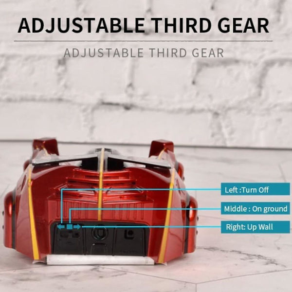 Zero Gravity Laserstyrd Väggklättring Fjärrkontroll Bilar 360rotat Stuntleksaksbil Uppladdningsbar High Speed ​​Coola Leksaker För Barn Småbarn blue