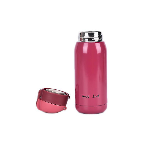 1st mini termos rostfritt stål vakuumkopp lätt bärbar barn vattenflaska mugg Pink 360ML
