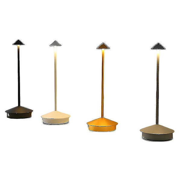 Uppladdningsbar bordslampa Creative Dining Touch Led Hotel Bar Coffee Pina Pro Bordslampa Lampada Da Tavolo Dekorativ skrivbordslampa White