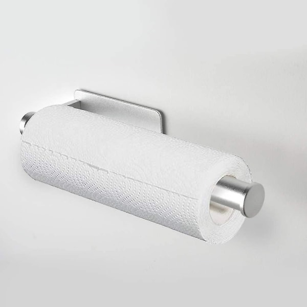 Kökspappershållare utan borrning, Väggmonterad Kökspappershållare, Förvaring, Aluminium null none