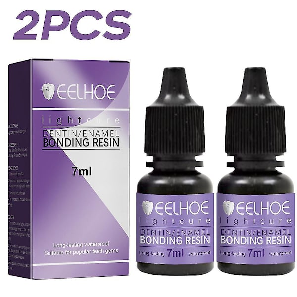 1/2 st 7ml Tand Gem Lim, ädelsten Tänder Dekoration Lim, professionellt DIY Tand Gem Lim, tand Rhinestones UV Ljushärdning 1Pc