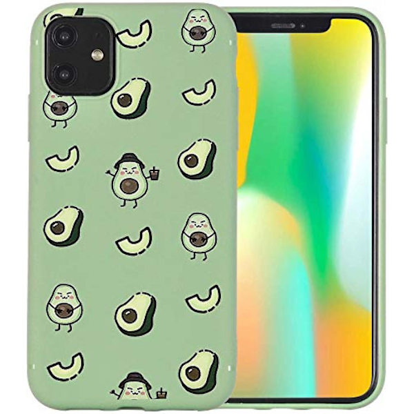 Ljusgrönt phone case Cover Härligt Söt Rolig Cover , phone case 11 Pro Max||avocado null none