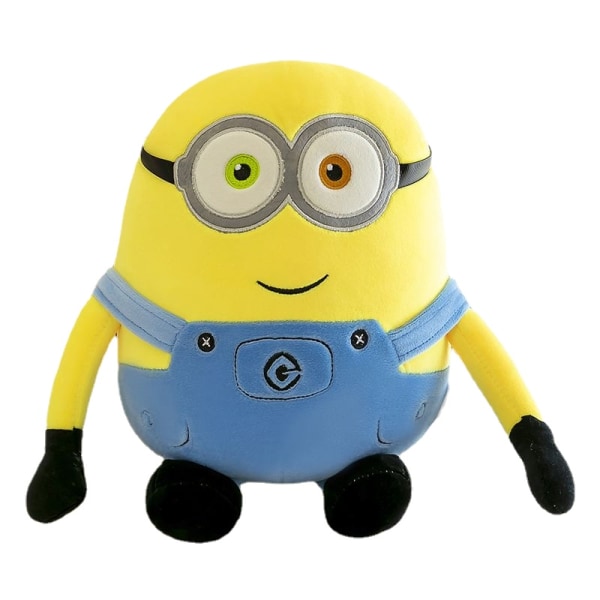 Little Yellow Man Plysch Toy Doll Dubbelögd gul person Double eyed yellow person 55cm