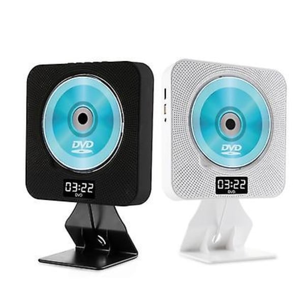 Väggmonterad Bluetooth Cd-spelare med fjärrskärm Bluetooth -funktion Cd-spelare stöder Mp3 Wma Vcd Dvd-format Engelska Learni White