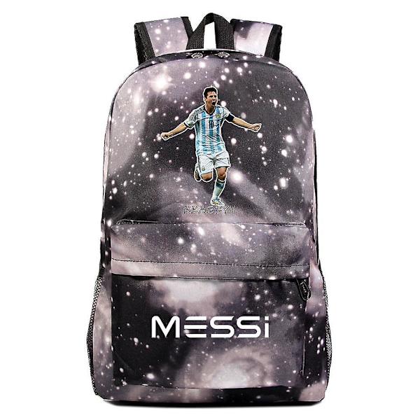Messi Skolryggsäck Reseryggsäck Tonåring Flicka Pojkar Laptop Multifunktionsryggsäck Wateroof Mochila Mujer style 32 none